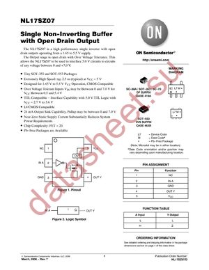 NL17SZ07DFT2G datasheet  